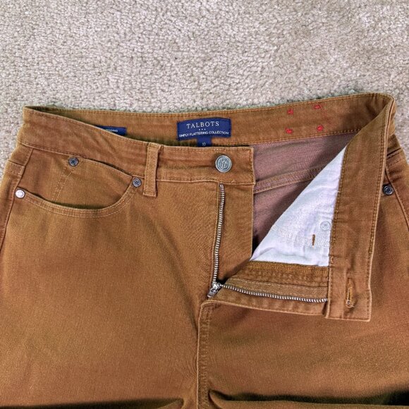 Talbots Simply Flattering Collection Sz 10 Jegging Jean Stretch Brown 32x27 F062 - Picture 3 of 13
